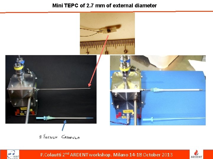 Mini TEPC of 2. 7 mm of external diameter P. Colautti 2 nd ARDENT