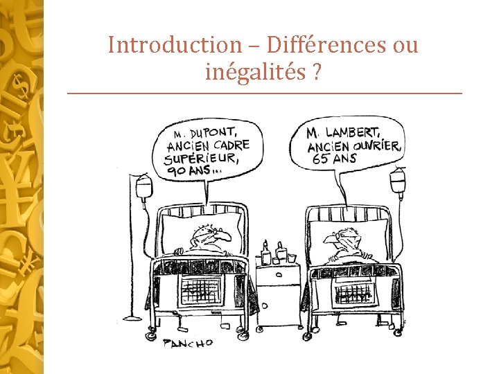 Introduction – Différences ou inégalités ? 