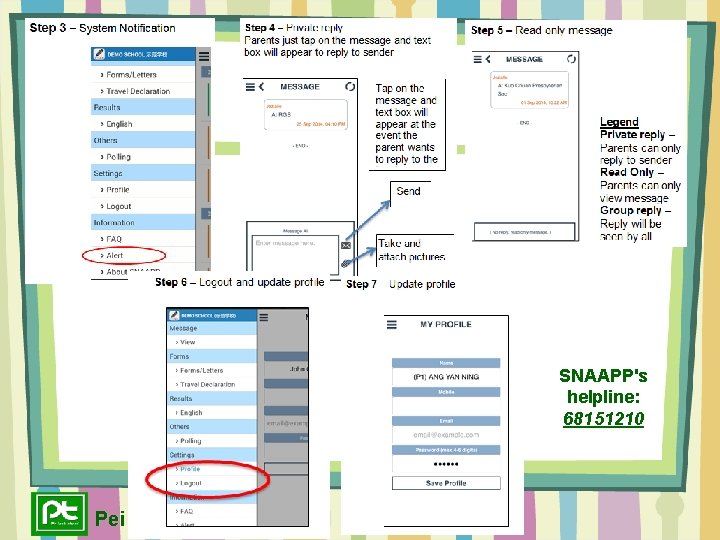 SNAAPP's helpline: 68151210 Pei Tong Primary School SNAAPP's helpline: 68151210 Pei Tong Primary School