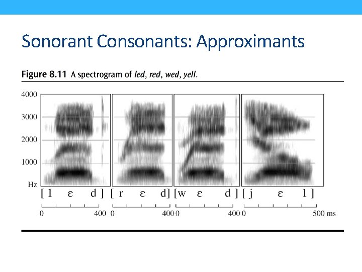 Sonorant Consonants: Approximants 