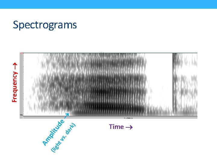 (lig. d vs e k) ar pli tu ht d Am Frequency Spectrograms Time
