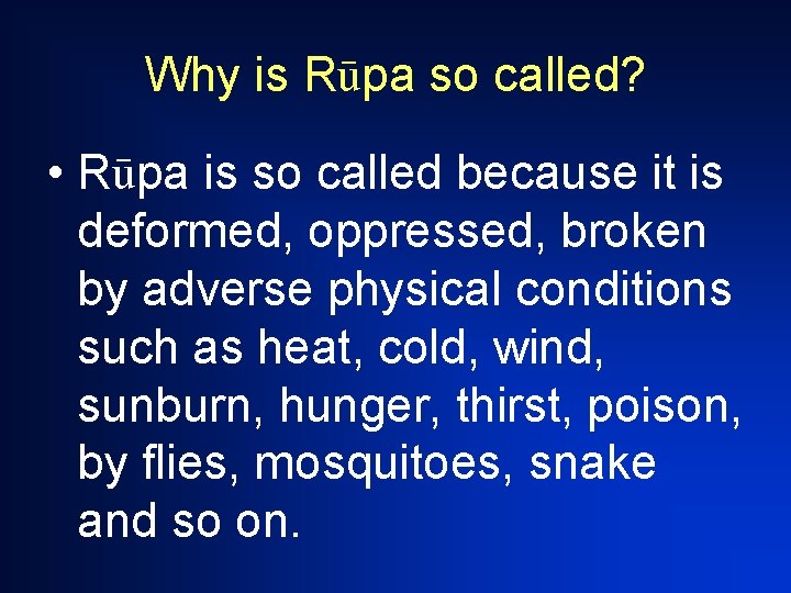 Why is Råpa so called? • Råpa is so called because it is deformed,
