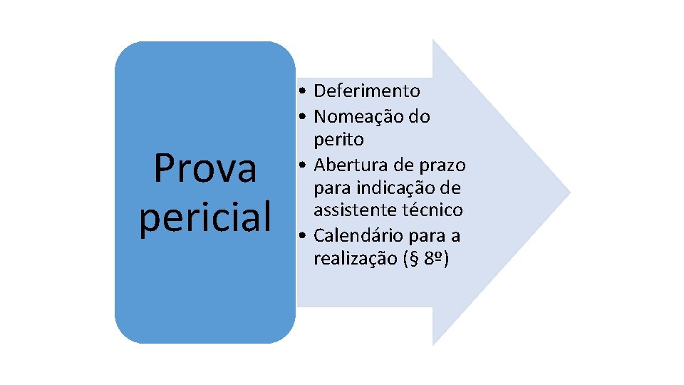 Prova pericial • Deferimento • Nomeação do perito • Abertura de prazo para indicação