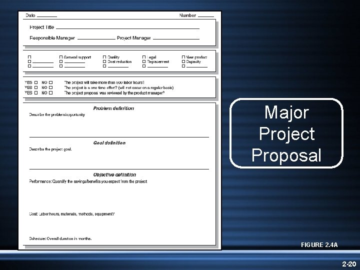 Major Project Proposal FIGURE 2. 4 A 2 -20 Major Project Proposal FIGURE 2. 4 A 2 -20