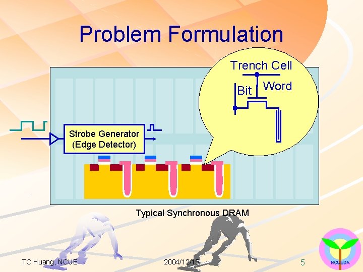 Problem Formulation Trench Cell Bit Word Strobe Generator (Edge Detector) Typical Synchronous DRAM TC