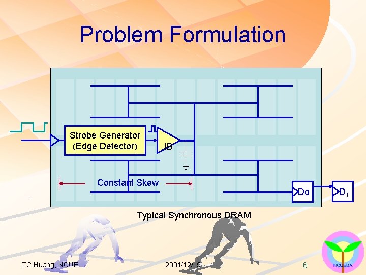 Problem Formulation Strobe Generator (Edge Detector) IB Constant Skew Do Typical Synchronous DRAM TC