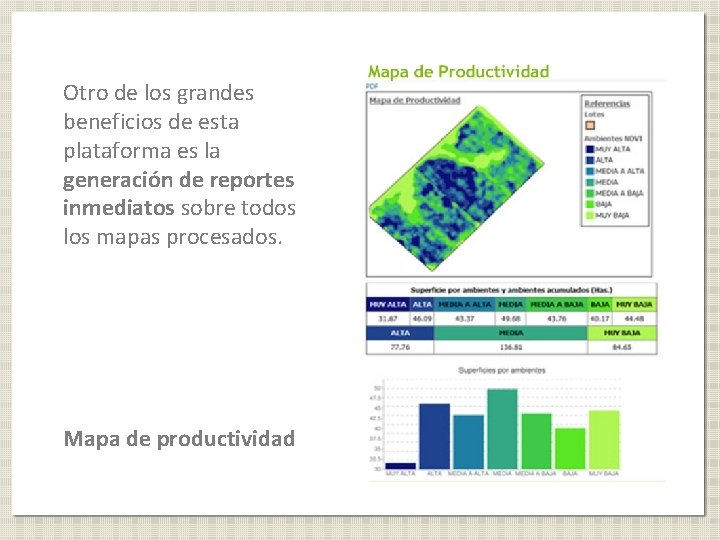Otro de los grandes beneficios de esta plataforma es la generación de reportes inmediatos