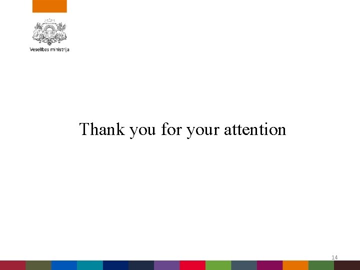 Thank you for your attention 14 