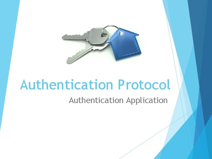 Authentication Protocol Authentication Application 