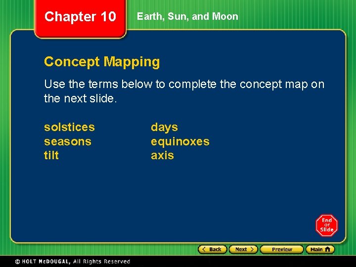 Chapter 10 Earth, Sun, and Moon Concept Mapping Use the terms below to complete Chapter 10 Earth, Sun, and Moon Concept Mapping Use the terms below to complete
