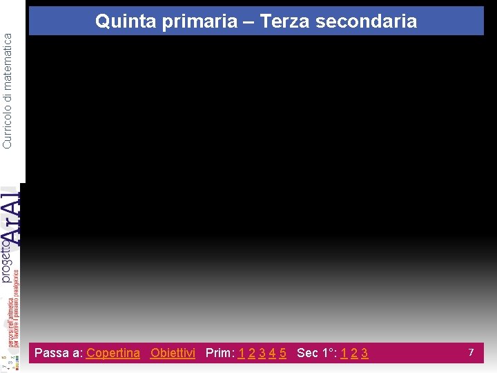 Curricolo di matematica Quinta primaria – Terza secondaria (5) Ricava la regola per trovare Curricolo di matematica Quinta primaria – Terza secondaria (5) Ricava la regola per trovare