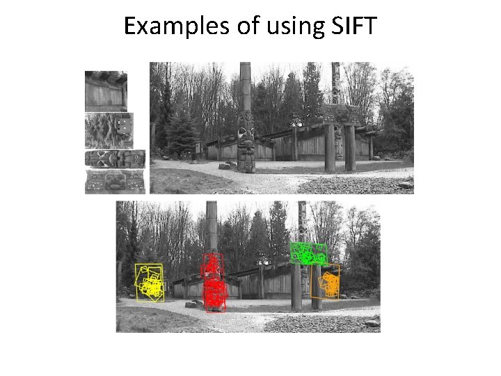 Examples of using SIFT 