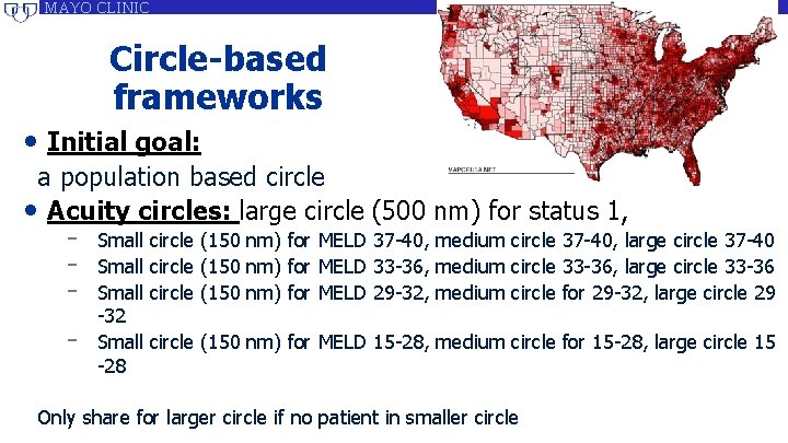 MAYO CLINIC Circle-based frameworks • Initial goal: a population based circle • Acuity circles: MAYO CLINIC Circle-based frameworks • Initial goal: a population based circle • Acuity circles: