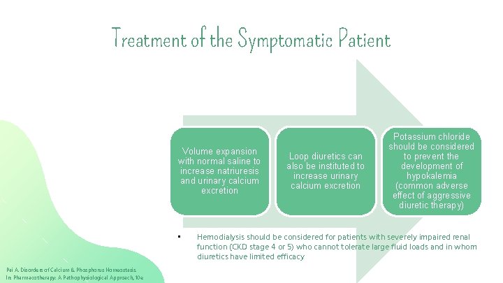 Treatment of the Symptomatic Patient Volume expansion with normal saline to increase natriuresis and