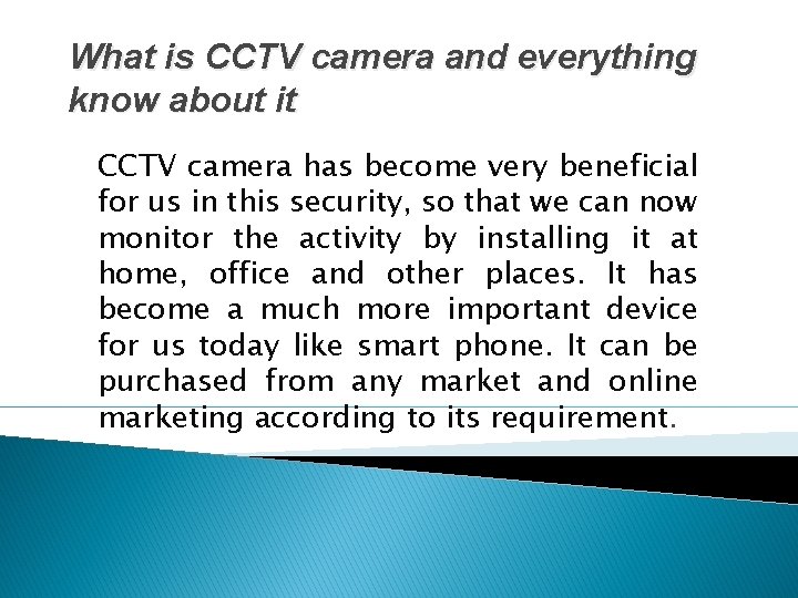 What is CCTV camera and everything know about it CCTV camera has become very What is CCTV camera and everything know about it CCTV camera has become very