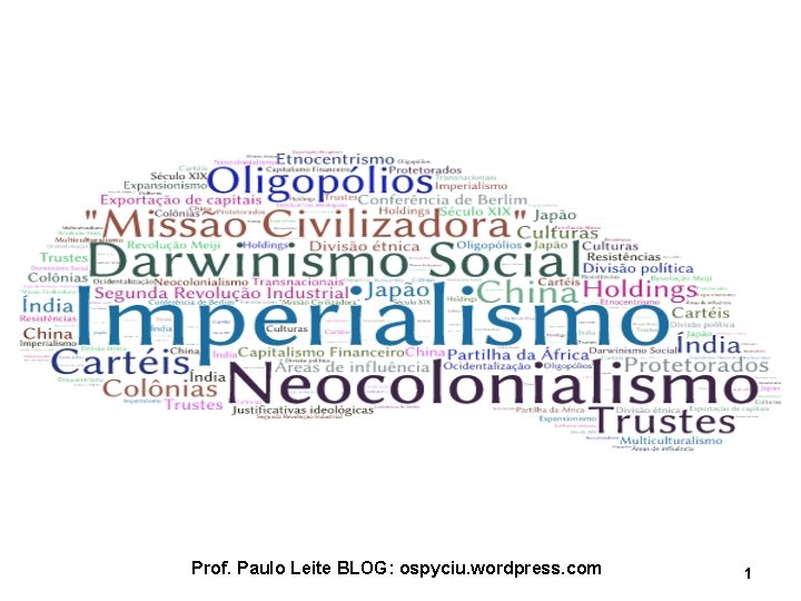 Prof. Paulo Leite BLOG: ospyciu. wordpress. com 1 