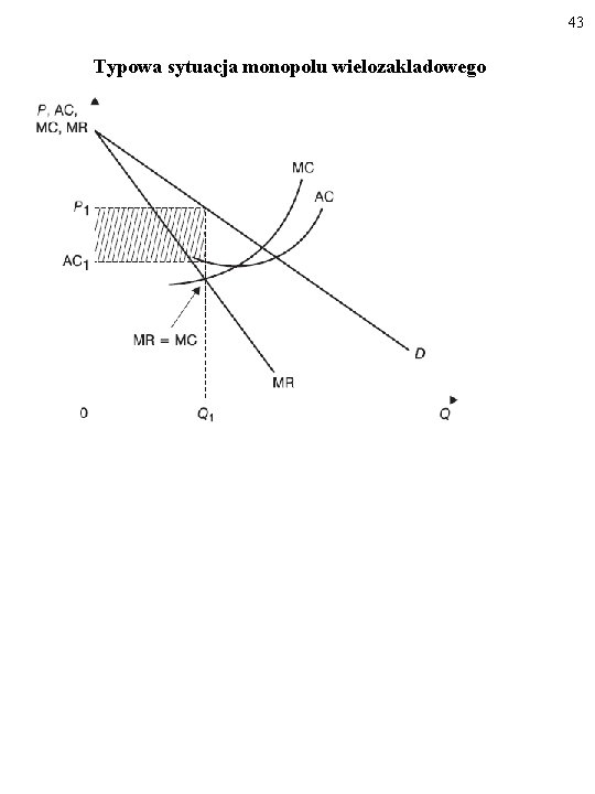 43 Typowa sytuacja monopolu wielozakladowego 