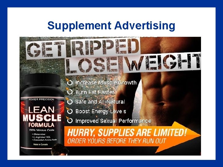 Supplement Advertising 