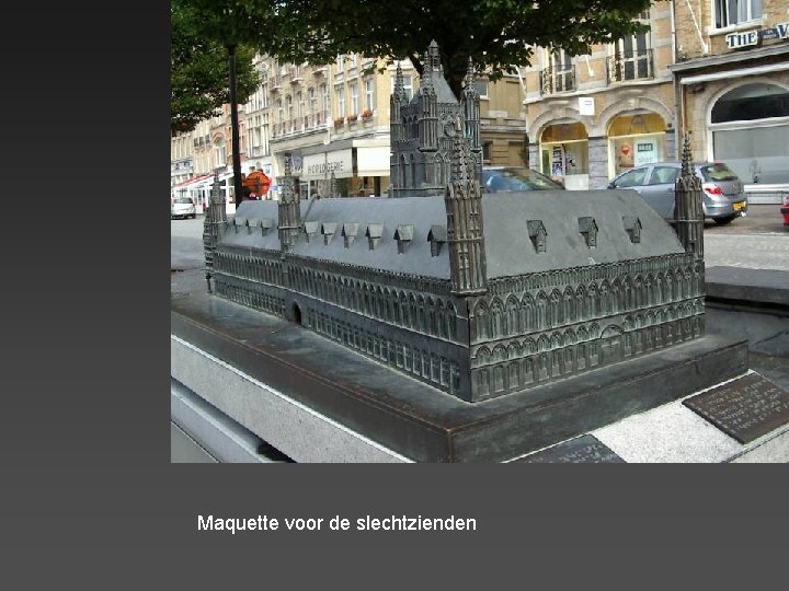 Maquette voor de slechtzienden 