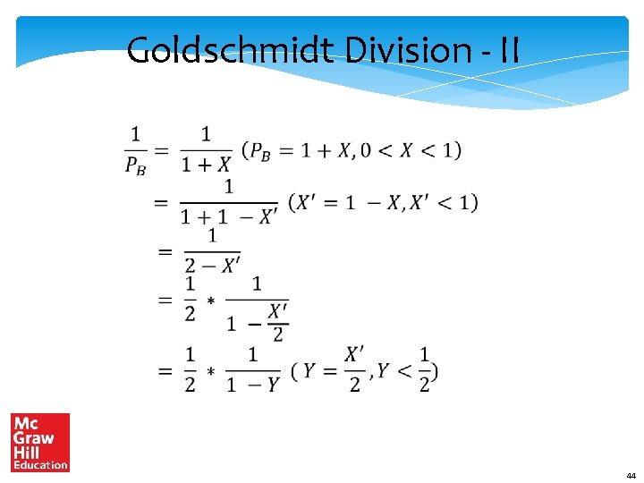 Goldschmidt Division - II 44 