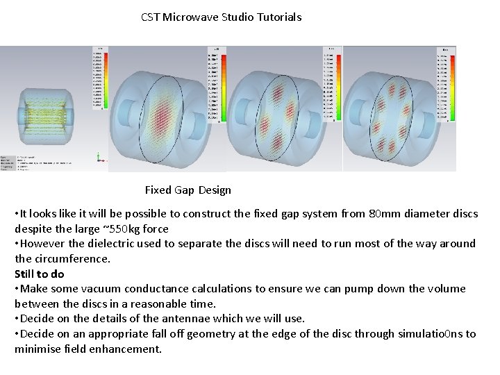 CST Microwave Studio Tutorials Fixed Gap Design • It looks like it will be