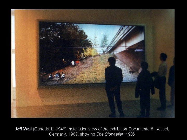 Jeff Wall (Canada, b. 1946) Installation view of the exhibition Documenta 8, Kassel, Germany,