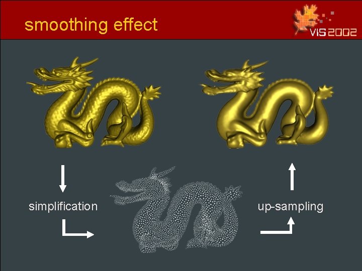 smoothing effect simplification up-sampling smoothing effect simplification up-sampling