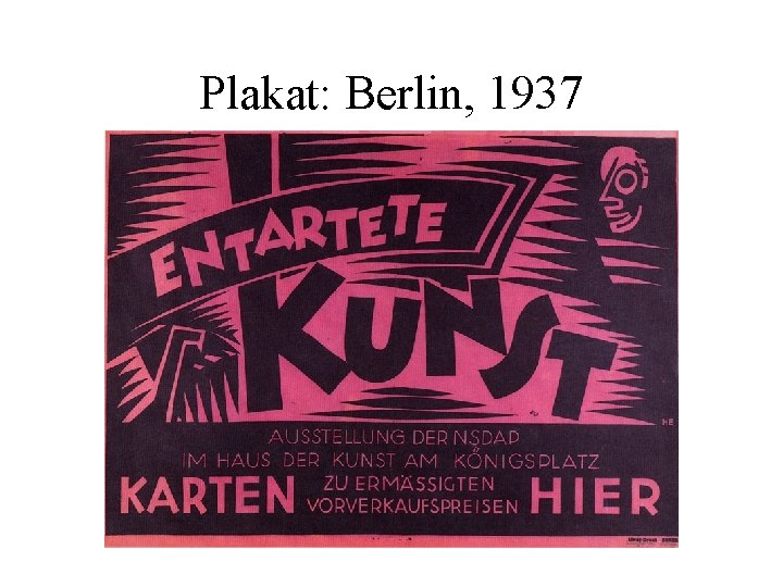 Plakat: Berlin, 1937 