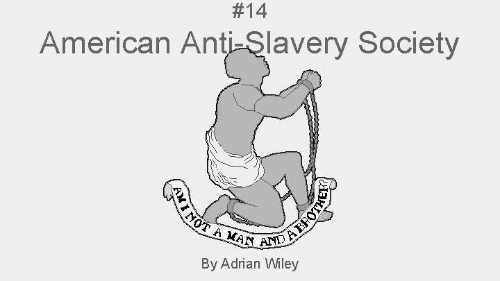 #14 American Anti-Slavery Society By Adrian Wiley 