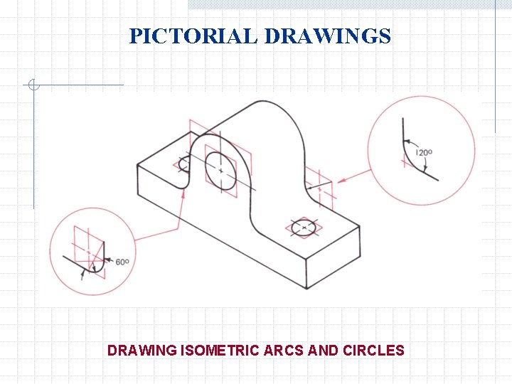 PICTORIAL DRAWINGS DRAWING ISOMETRIC ARCS AND CIRCLES 