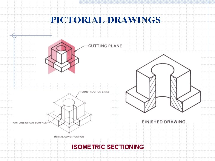 PICTORIAL DRAWINGS ISOMETRIC SECTIONING 