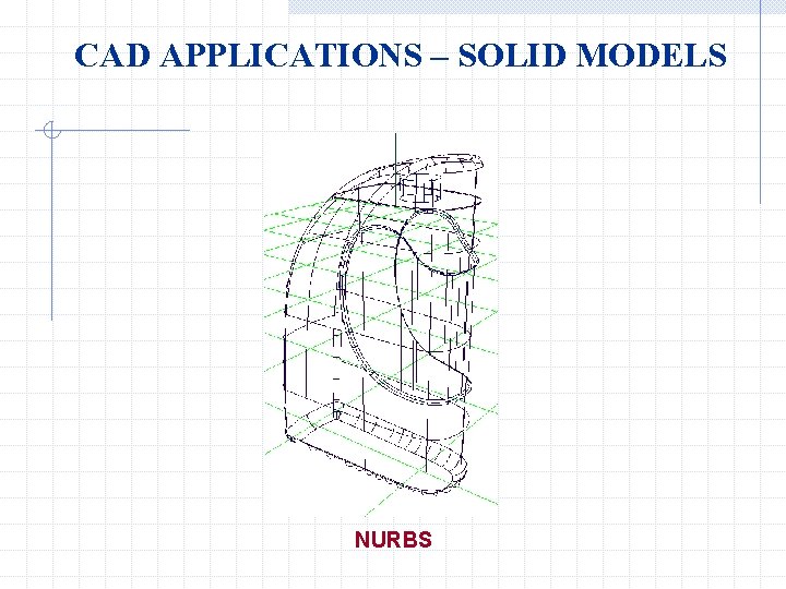 CAD APPLICATIONS – SOLID MODELS NURBS 