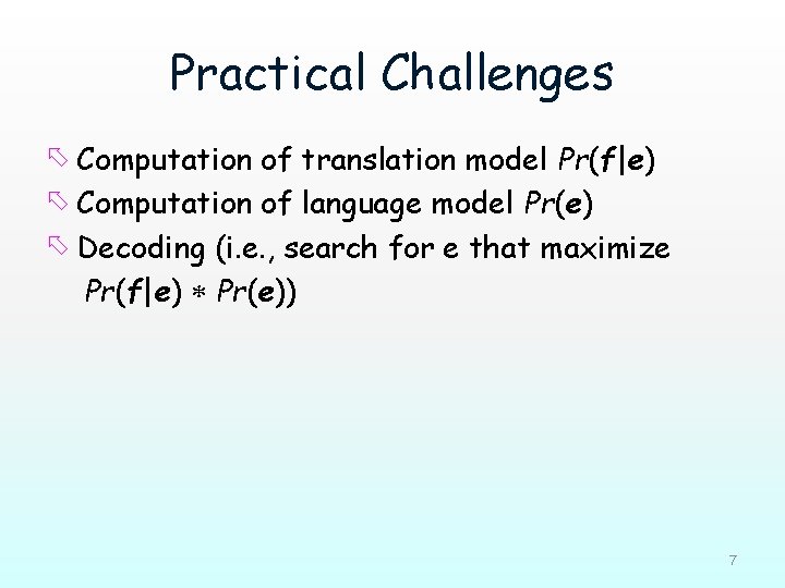 An Introduction To Statistical Machine Translation Dept Of