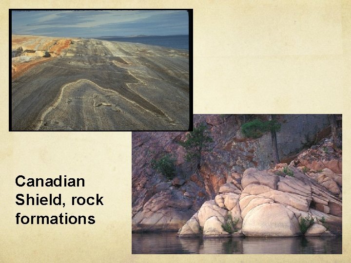 Canadian Shield, rock formations 