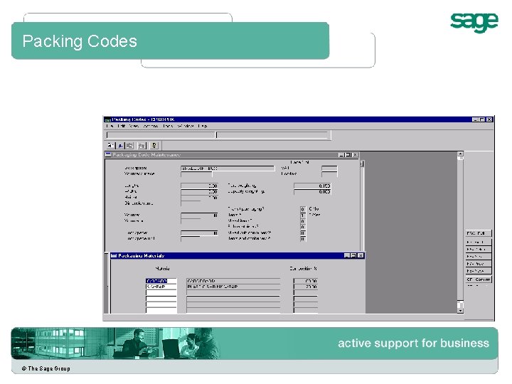 Packing Codes © The Sage Group 
