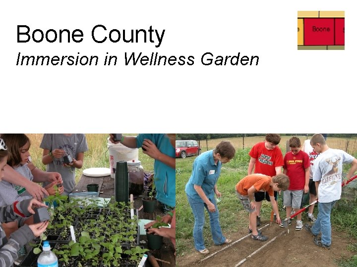 Boone County Immersion in Wellness Garden 