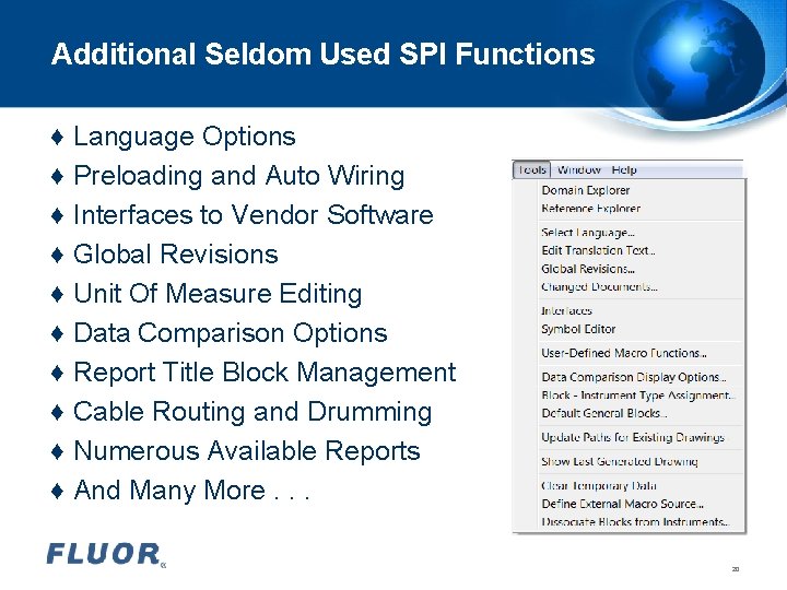 Additional Seldom Used SPI Functions ♦ Language Options ♦ Preloading and Auto Wiring ♦ Additional Seldom Used SPI Functions ♦ Language Options ♦ Preloading and Auto Wiring ♦