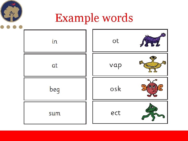 Example words 
