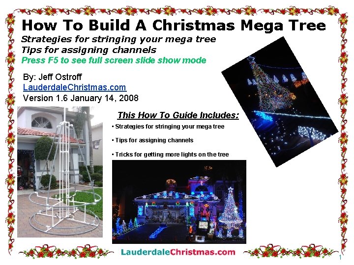 How To Build A Christmas Mega Tree Strategies for stringing your mega tree Tips