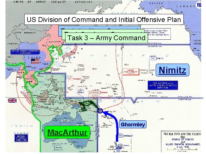 US Division of Command Initial Offensive Plan Task 12––Navy Command Task Army Task 3