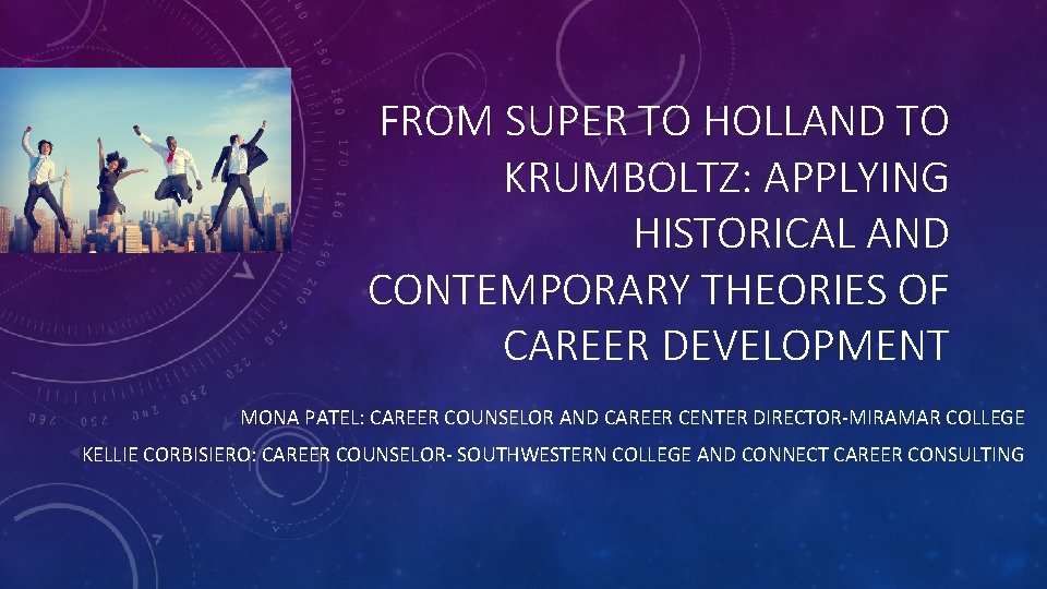 FROM SUPER TO HOLLAND TO KRUMBOLTZ: APPLYING HISTORICAL AND CONTEMPORARY THEORIES OF CAREER DEVELOPMENT
