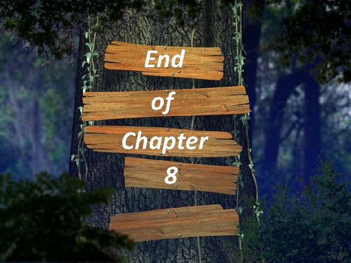 End of Chapter 8 