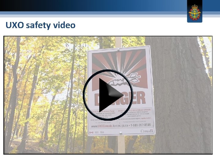 UXO safety video 
