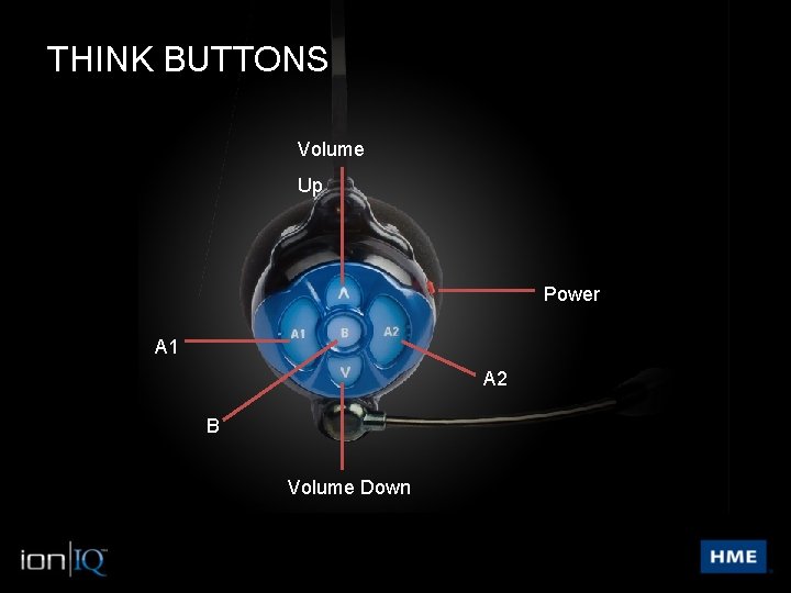 THINK BUTTONS Volume Up Power A 1 A 2 B Volume Down 