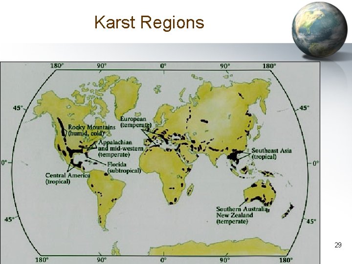 Karst Regions 29 