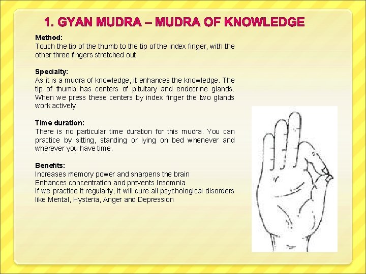 Method: Touch the tip of the thumb to the tip of the index finger,
