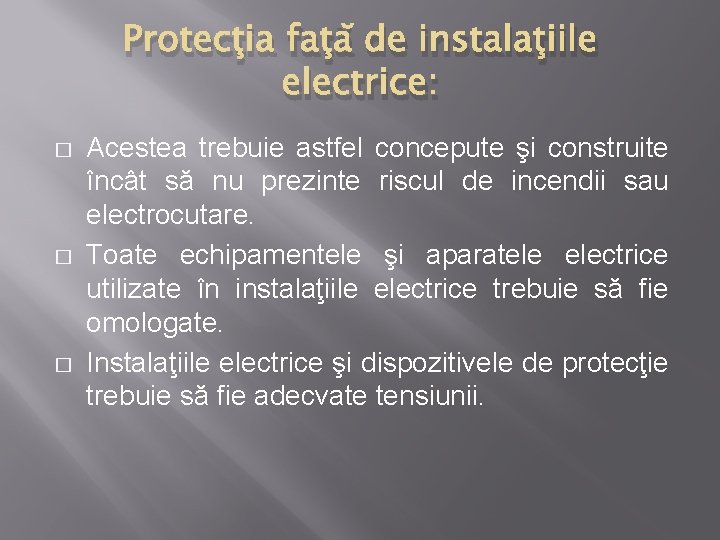 acuitatea vizuală în instalațiile electrice