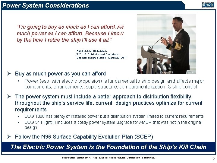 Power System Considerations “I’m going to buy as much as I can afford. As