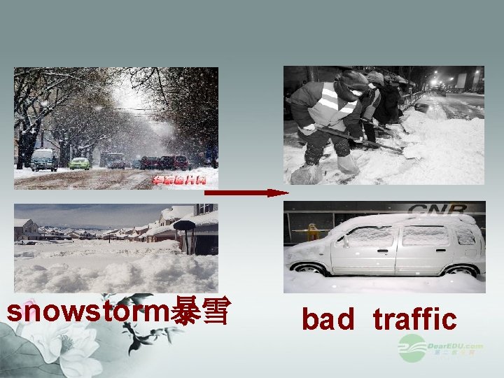 snowstorm暴雪 bad traffic 