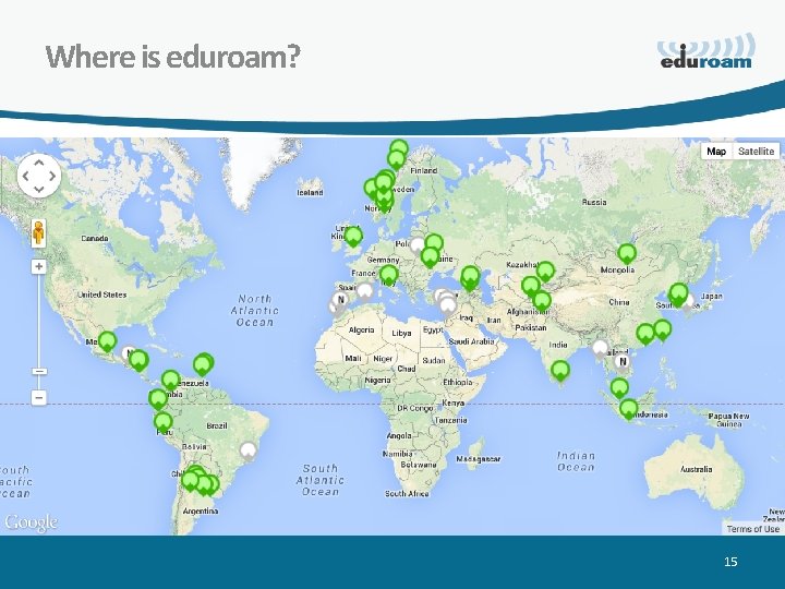 Where is eduroam? 15 